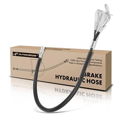 Imagem de A-Premium Mangueira hidráulica de freio traseiro compatível com modelos selecionados Chevy, GMC e Isuzu - T6500/T7500/FSR/FVR 1997-2002, C7500 Topkick 2001 - Substituição # 19256409
