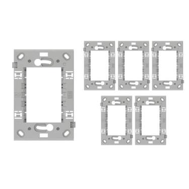 Imagem de Kit 05 Suportes para Tomadas 4x2 Weg Refinatto