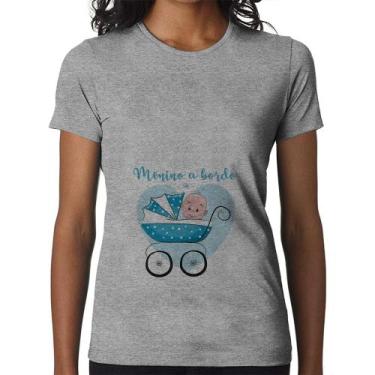 Imagem de Baby Look Menino a bordo - Foca na Moda, Cinza, GGG