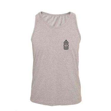 Imagem de Regata Masculina Algodão Patente 1 Estampada Moderna - Ragor, GG, Cinz