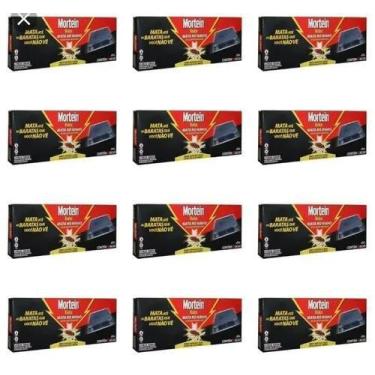 Imagem de Kit 12 Caixas Armadilhas De Baratas Mortein Pró 72 Iscas