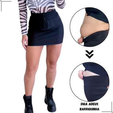 Imagem de Saia Lipo Super Power Aperta Barriga Cintura Ziper Tratorado - Ninfrod