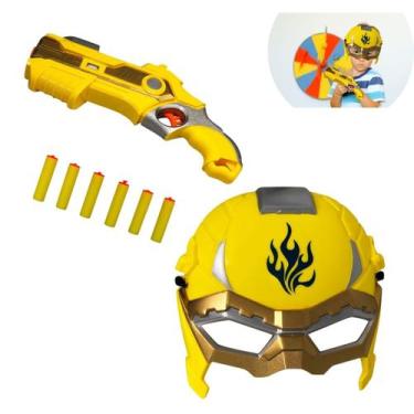 Imagem de Kit Brinquedo Pistola Lançadora De Dardos com Máscara - Toys & Toys, A