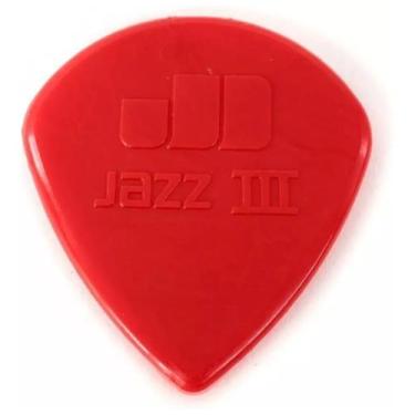 Imagem de Palheta nylon jazz iii vermelha dunlop
