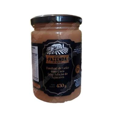 Imagem de Fondant De Leite com Coco 430 Gramas Sem Adição de Açúcar - Fazenda de