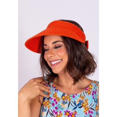 Imagem de Viseira Areia Branca UV Patacho Laranja