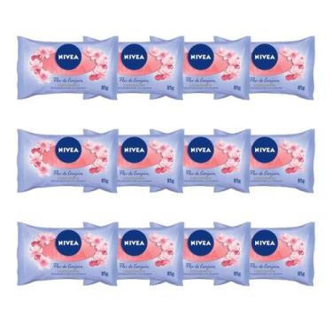Imagem de Sabonete Nivea Hidratante Flor De Cerejeira 85g Kit 12 Unid