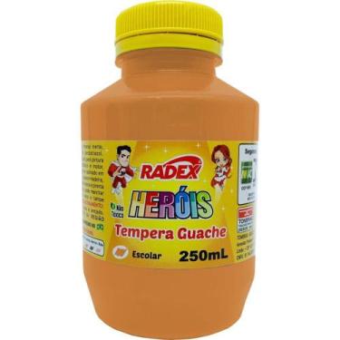 Imagem de Tinta Guache 250ML Laranja - Pacote com 3 - Radex