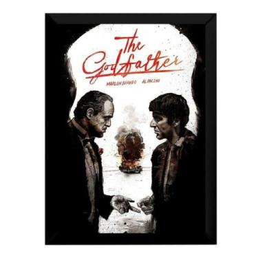 Imagem de Poster Moldurado Poderoso Chefão Arte Quadro Decorativo - Fanarte