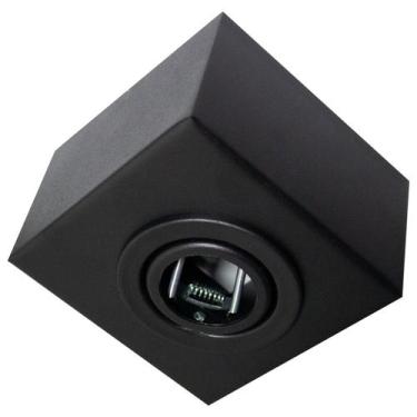 Imagem de Spot Plafon Box Sobrepor Quadrado Mr16 Direcionável Preto - AZ Casa De