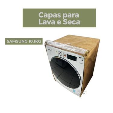 Imagem de Capa lava e seca samsung 10.1kg transparente flex - Capas Flex, BEGE 