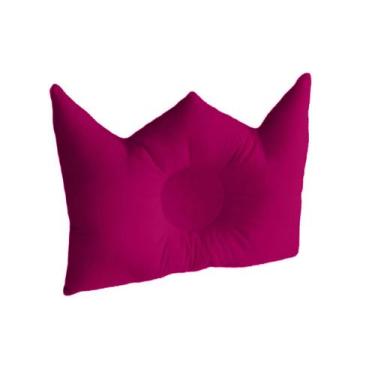 Imagem de Travesseiro RN Bebê Anti Cabeça Chata Formato Coroa Plagiocefalia Happ