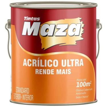 Imagem de Tinta Acrilica Fosca Maza Ultra 3,6L, Branco