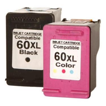 Imagem de Par Cartucho 60xl Preto + Colorido C4680 C4780 D1660 F4280 - Megaplus
