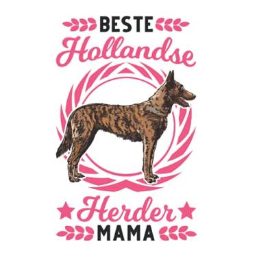 Imagem de Hollandse Herder Notizbuch: Beste Hollandse Herder Mama Holland Schäferhund / 6x9 Zoll / 120 karierte Seiten Seiten
