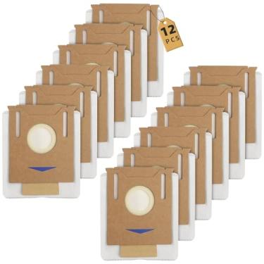 Imagem de 12 Pack Vacuum Dust Bags for Yeedi K781+ Vac Station, 2.5L Auto-Empty Replacement Dust Bag Fit for ECOVACS Deebot OZMO T8 AIVI T8 Max and Deebot N8 Pro+ Robot Vacuum Cleaner