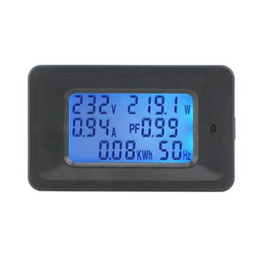 Imagem de Medidor de voltagem digital 20A Medidor de energia LCD 5KW Fator de potência Medidores de frequência de energia Voltímetro Amperímetro Amperímetros de corrente Watt Meter Tester Detector Indicador