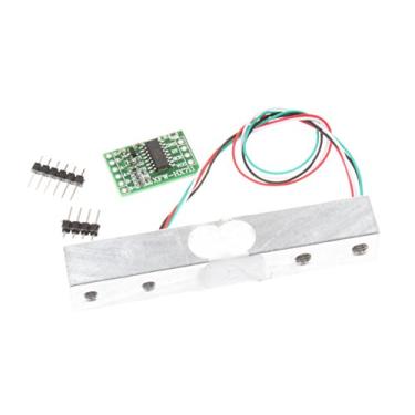 Imagem de 1 kg 5 kg 10 kg 20 kg Célula de carga e HX711 Combo Pack Kit - Amplificador de célula de carga ADC Sensor de peso para balança Arduino (10 kg + HX711)