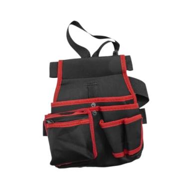 Imagem de Ｂｅｓｇａ Cintura Saco de Ferramentas Pacote Organizador Portátil Pai Presente Armazenamento Utilitário Cinto Bolsa para Jardim Casa Ferramenta Carpinteiro Pai, Vermelho, Tamanho real