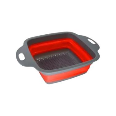 Imagem de Escorredor De Silicone Dobravel Retrátil De Limentos Macarrão