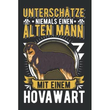Imagem de Hovawart Notizbuch: Hovawart Alter Mann / 6X9 Zoll / 120 Linierte Seiten