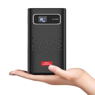 Imagem de Paihao Mini projetor C900 1080P Max 4K, WiFi e BT5, projetor DLP inteligente Android 9.0, painel sensível ao toque, projetores de filmes de 8000 mAh