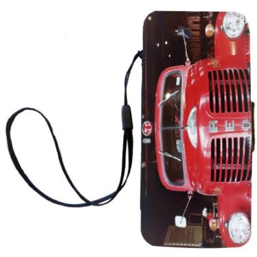 Imagem de Rikki Knight Capa carteira flip de caminhão de bombeiro com aba magnética para Apple iPhone 5c