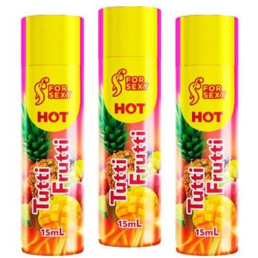 Imagem de KIT 03 Géis HOT De Massagem Comestível Sabor Tutti Frutti 15ML - Aphro
