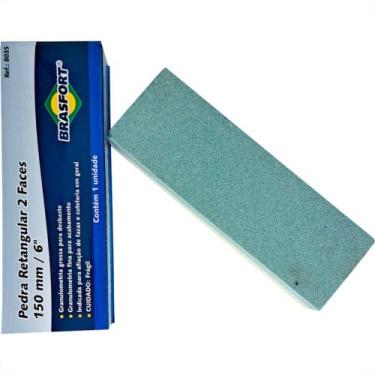 Imagem de Pedra Afiar Retangular Dupla Face Brasfort 6'' - 8035 - BRASFORT / BRA