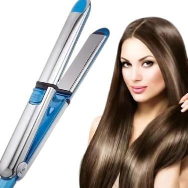 Imagem de Prancha Chapinha Profissional Super Nano Titanium OPTIMA 3000™ 465° Perfeita Para Progressiva 2 em 1 Alisadora e Modeladora 110/220V Bivolt para Cabelos Lisos e Ondulados, Resultados Rápidos e Duradouros.
