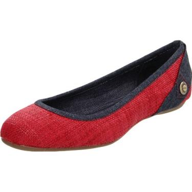 Imagem de Calvin Klein Jeans Abagail Sapatilha feminina, Vermelho, 36.5 EU/6.5 B US