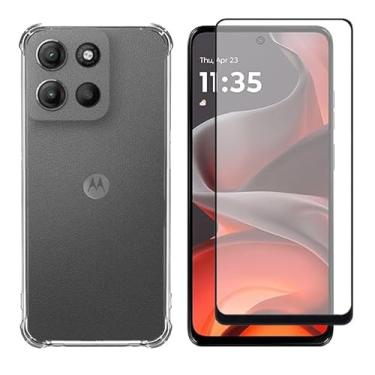 Imagem de Capa Case Capinha e Película 3D Vidro para Motorola Moto G15