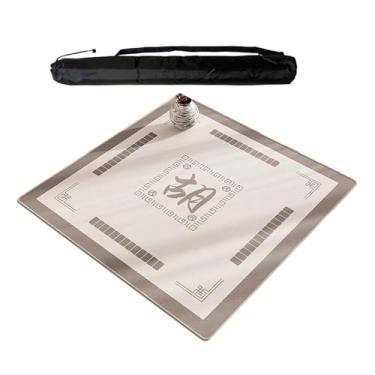 Imagem de Capa De Mesa Quadrada Grossa De Mahjong Com Bolsa De Transporte, Toalha De Mesa Antiderrapante E Redutora De Ruído Para Jogar Pôquer, Jogo De Tabuleiro De Dominó(130cm/51.18in)