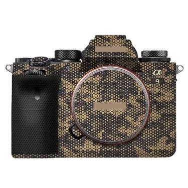 Imagem de JERXTTON Película de decalque para Sony A9 Película de vinil antirarranhões Mirrorless Camera Body Protective Sticker Coat A 9 (Mamba) Dourada
