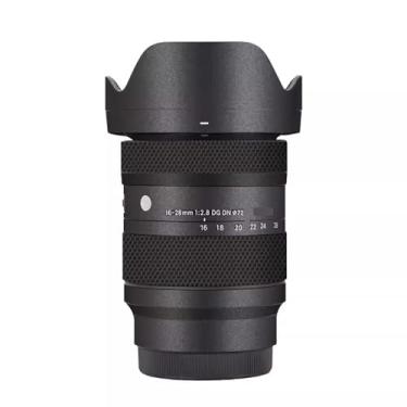 Imagem de Camerea Lens Skin Anti-Scratch Adesivo para Sigma 28-70mm F2.8 DG DN Apto para Sony E Mount Camerea Coat Película Protetora Vinil Protetor Corpo Decalques Capa 1:2,8 28-70 2,8 (Cinza Escuro)