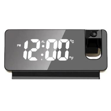 Imagem de Relógio Despertador Digital com Projetor de Hora no Teto e Temperatura