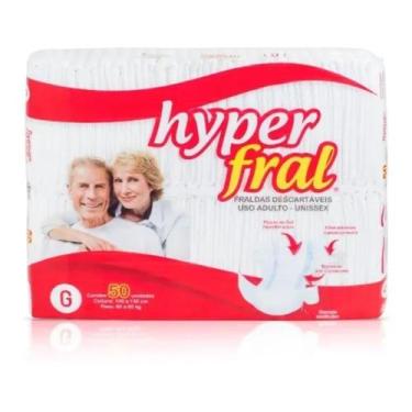 Imagem de Fralda Geriatrica Hyperfral G Com 50 Unidades