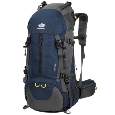 Imagem de Mochila de caminhada WoneNice 50L impermeável com capa de chuva