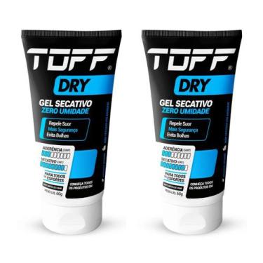 Imagem de 2x Gel Secativo para Mãos Anti Suor para Esportes Toff Dry, 60g + 60g