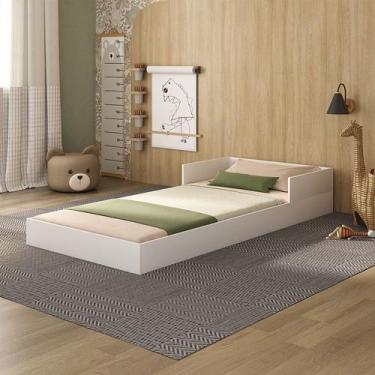 Imagem de Cama Baixa Padrão Solteiro com Proteção Lateral em MDF - Potente Móvei