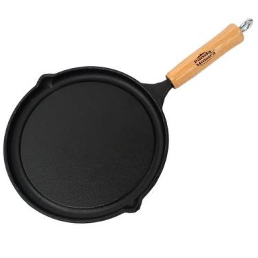 Imagem de Bifeteira Redonda Chapa Lisa Grill Ferro 25cm Panela Mineira - FUMIL, 