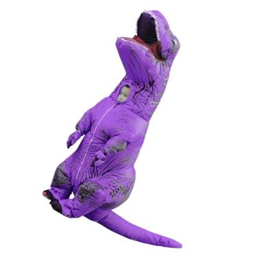 Imagem de Fantasia inflável de dinossauro, estampa transparente T Rex, fantasia inflável leve para o Natal (crianças)