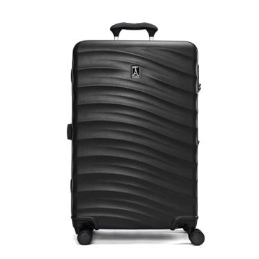 Imagem de Travelpro Bagagem despachada expansível Maxlite Air V2 Hardside, 8 rodas giratórias, mala rígida leve, trava TSA, preta, média quadriculada 63 cm, Preto, Checked Medium 25-Inch, Travelpro Bagagem
