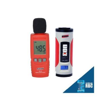 Imagem de Decibelímetro Digital Sonoro 30 A 130db Microfone Alarme Dec-350 Calib