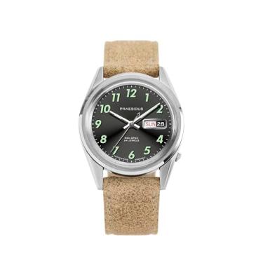 Imagem de  |   - Relógios para homens, Relógios de pulso masculinos - Relógios de campo, militares, Relógios masculinos - Mostrador OG Sunray, pulseira de couro desgastado pela areia | Relógio automático, presentes para homens