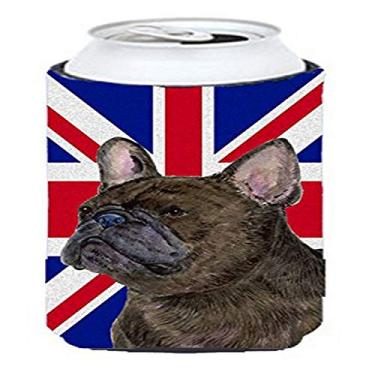 Imagem de French Bulldog with English Union Jack British Flag Tall Boy Beverage Insulator Hugger SS4961TBC