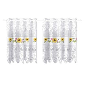 Imagem de Cortina Pia Vitro Stilo Renda Cozinha 1,60X0,80 Alt