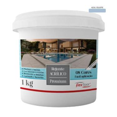 Imagem de Rejunte Acrílico 1kg Azul - Para Cerâmicas e Porcelanatos