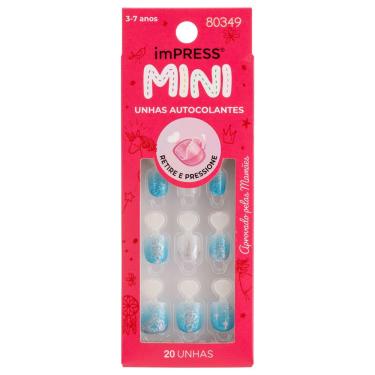 Imagem de Kiss Impress Unhas Postiça Infantil Mini Nighttime IMM301