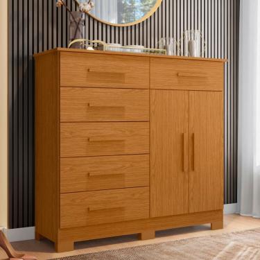 Imagem de Cômoda 2 Portas 6 Gavetas Xangai Albatroz